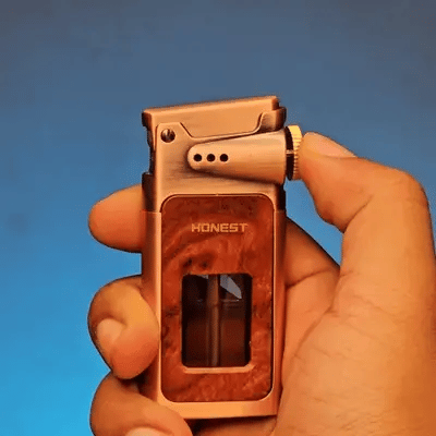 Retro style Lighter with visible fuel tank