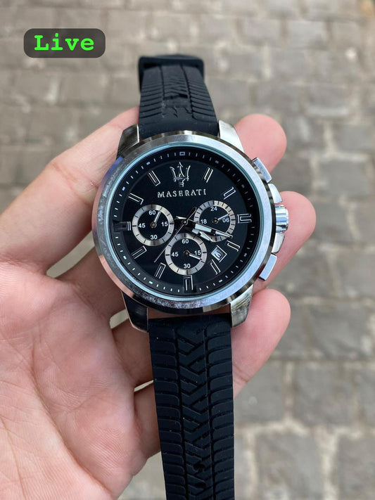 Maserati Successo Black Chronograph