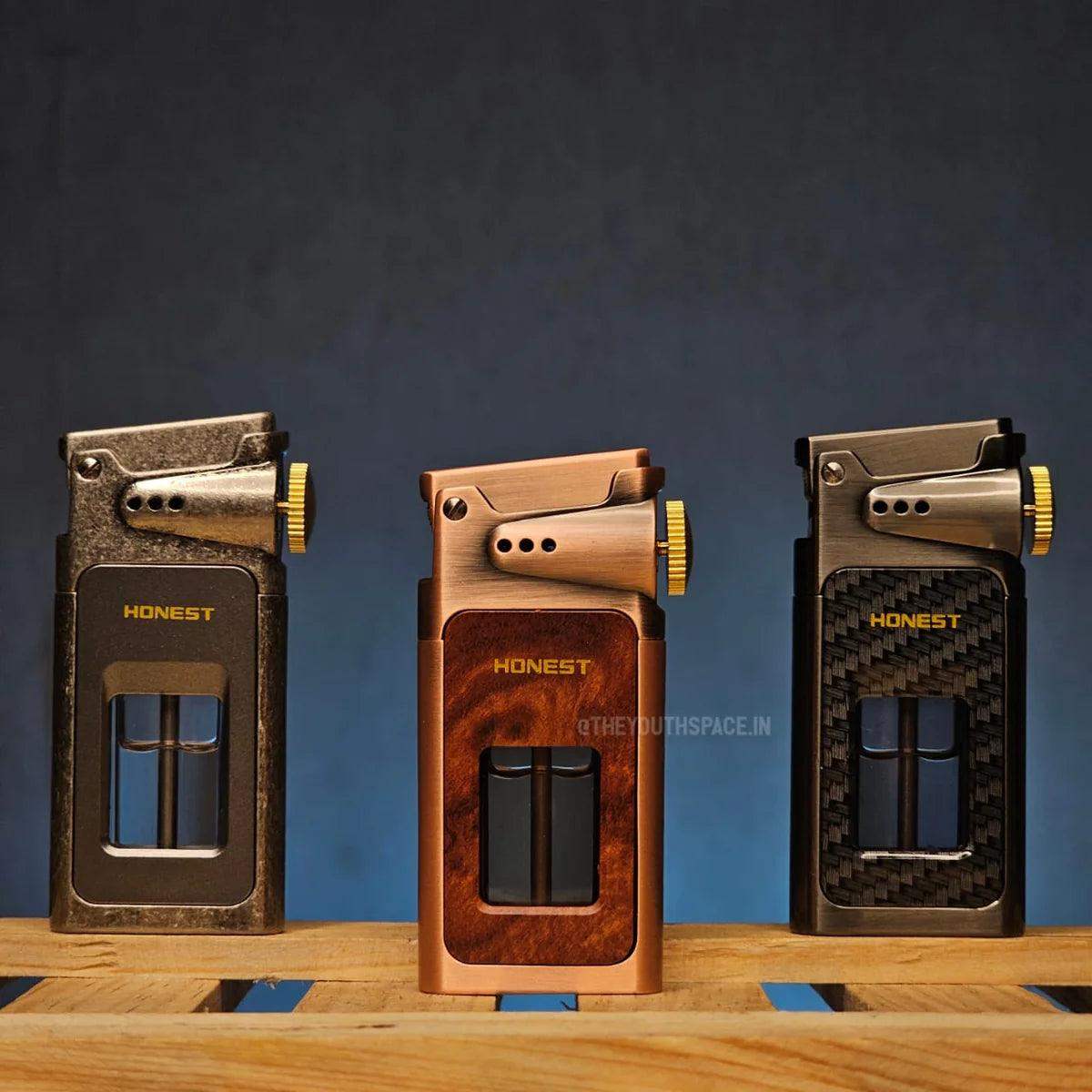 Retro style Lighter with visible fuel tank