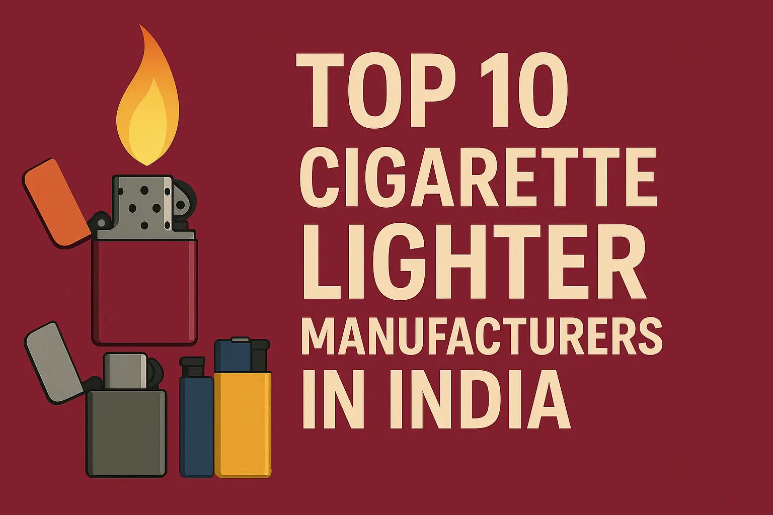 Top 10 Cigarette Lighter Manufacturers in India (2026) - Top Brands