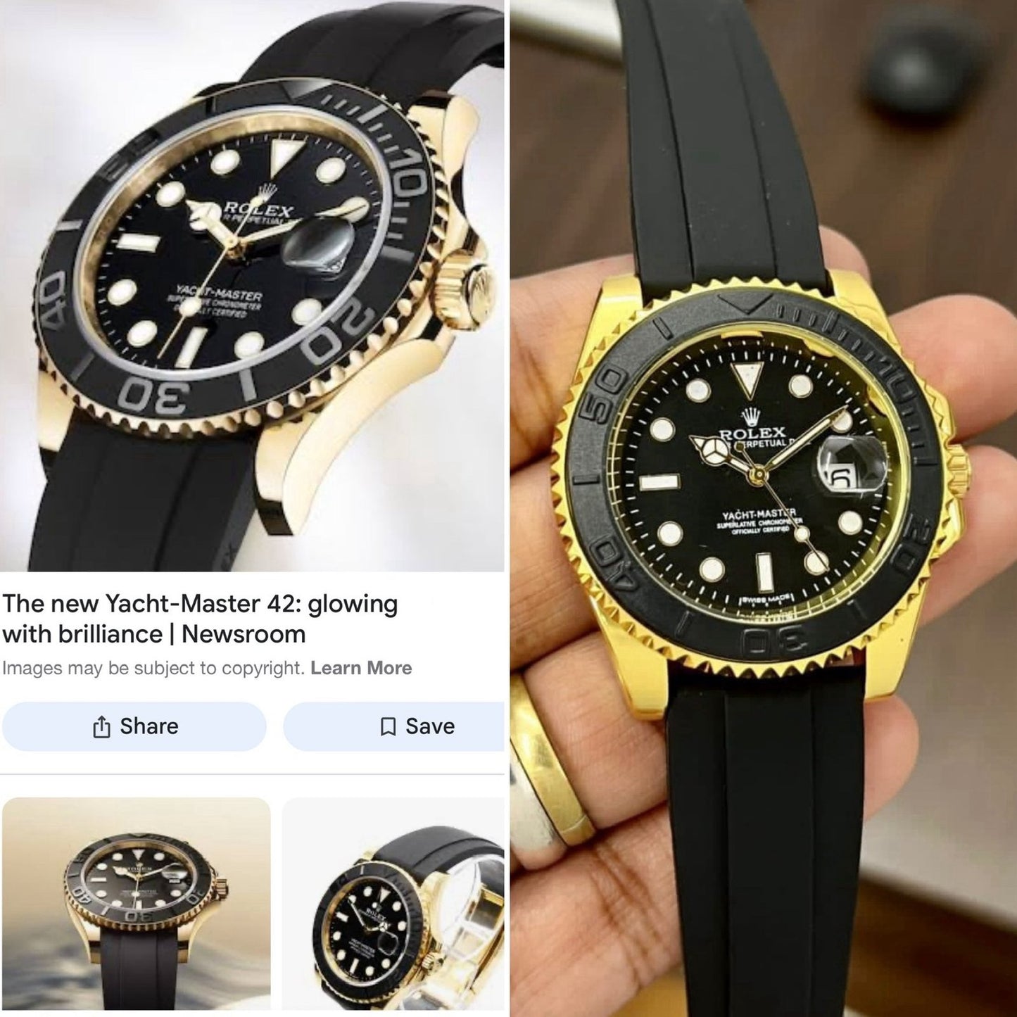 Rolex Yacht Master Gold Case