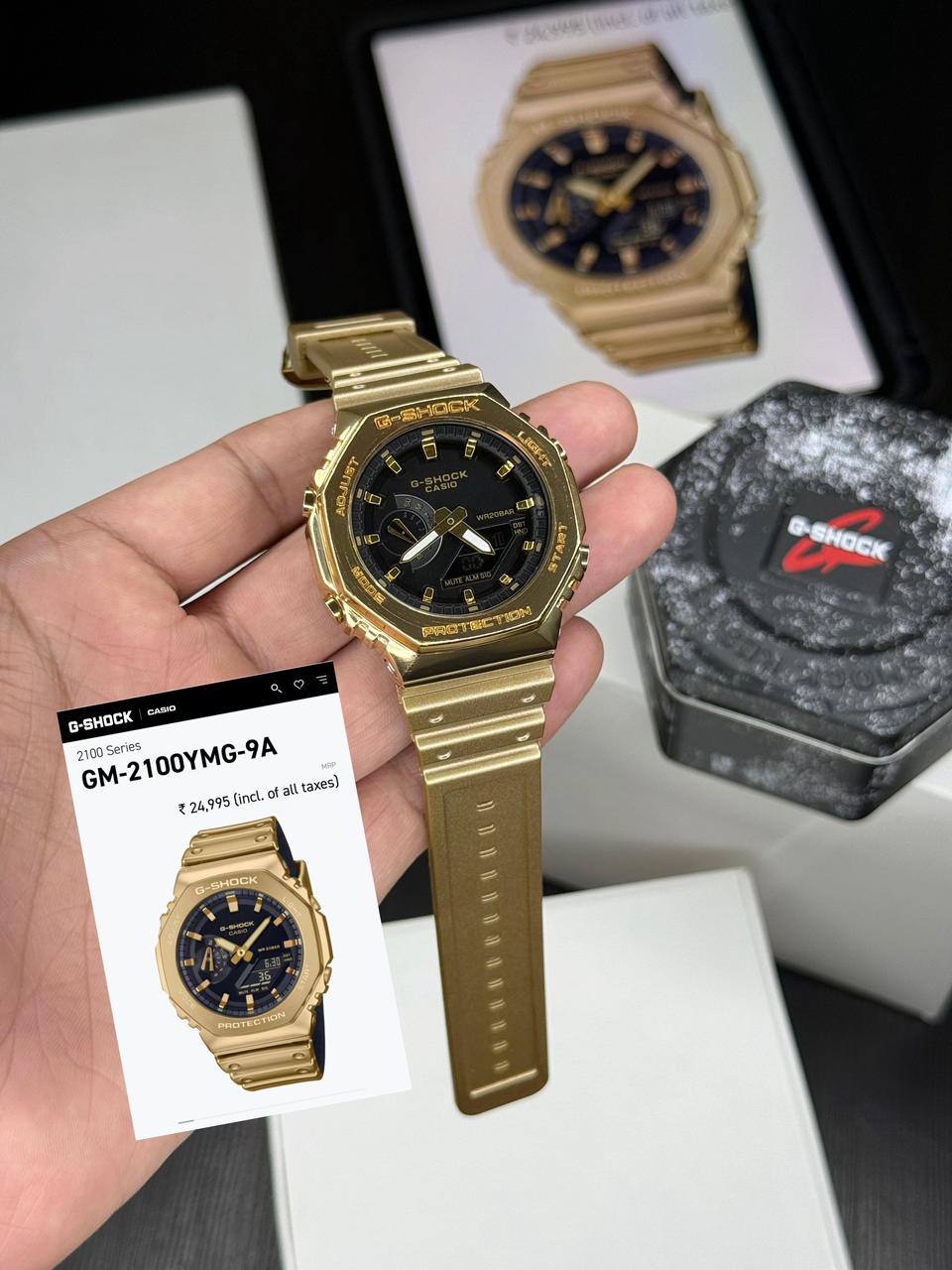 G-shock Metal Bezel Gold