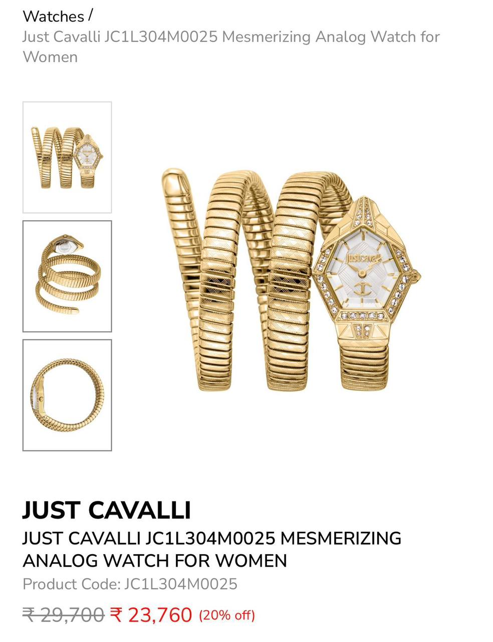 Just Cavalli SKU JC1L304M0025