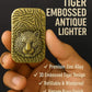 Tiger Engraved Pocket Lighter