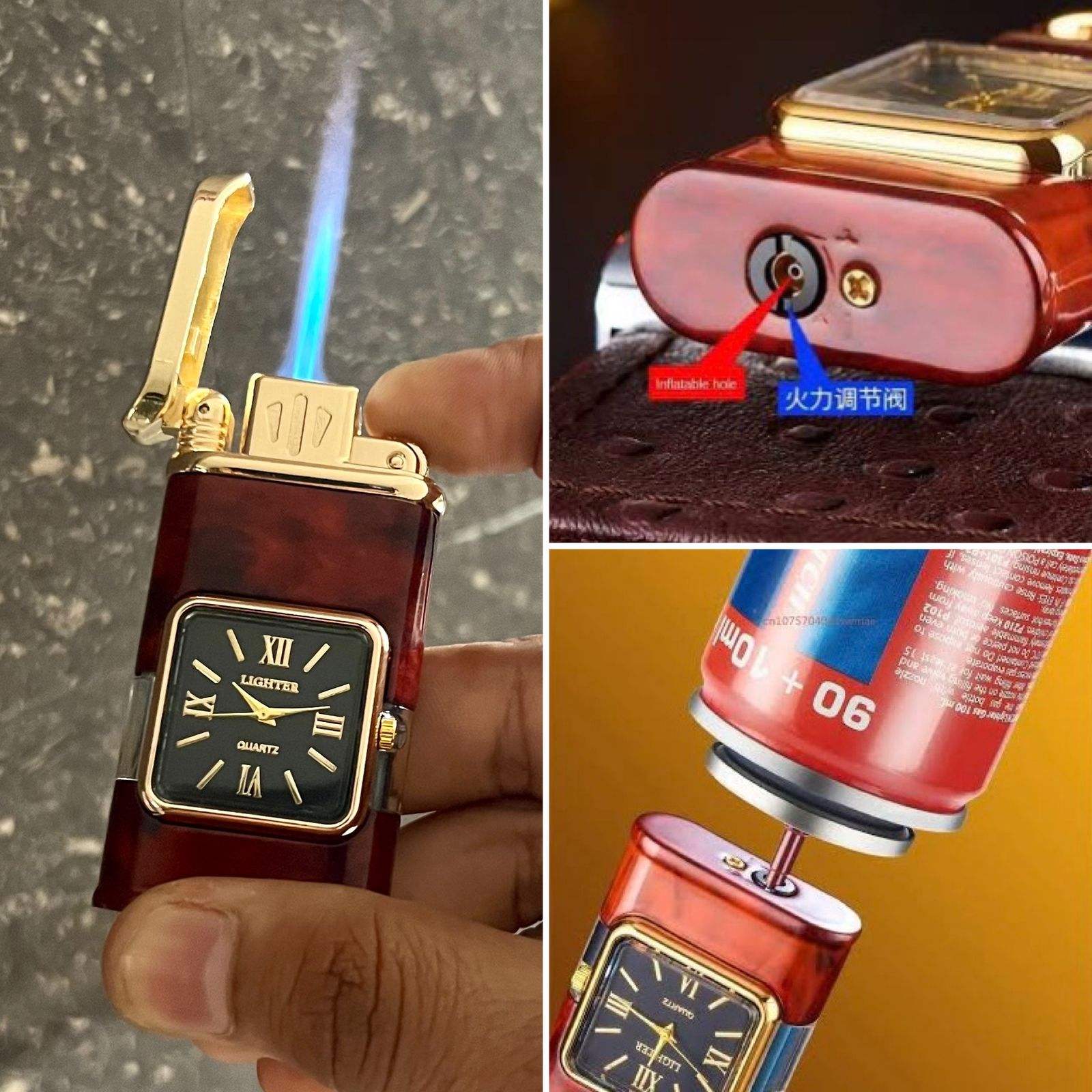 Fashion Lighter With Watch built