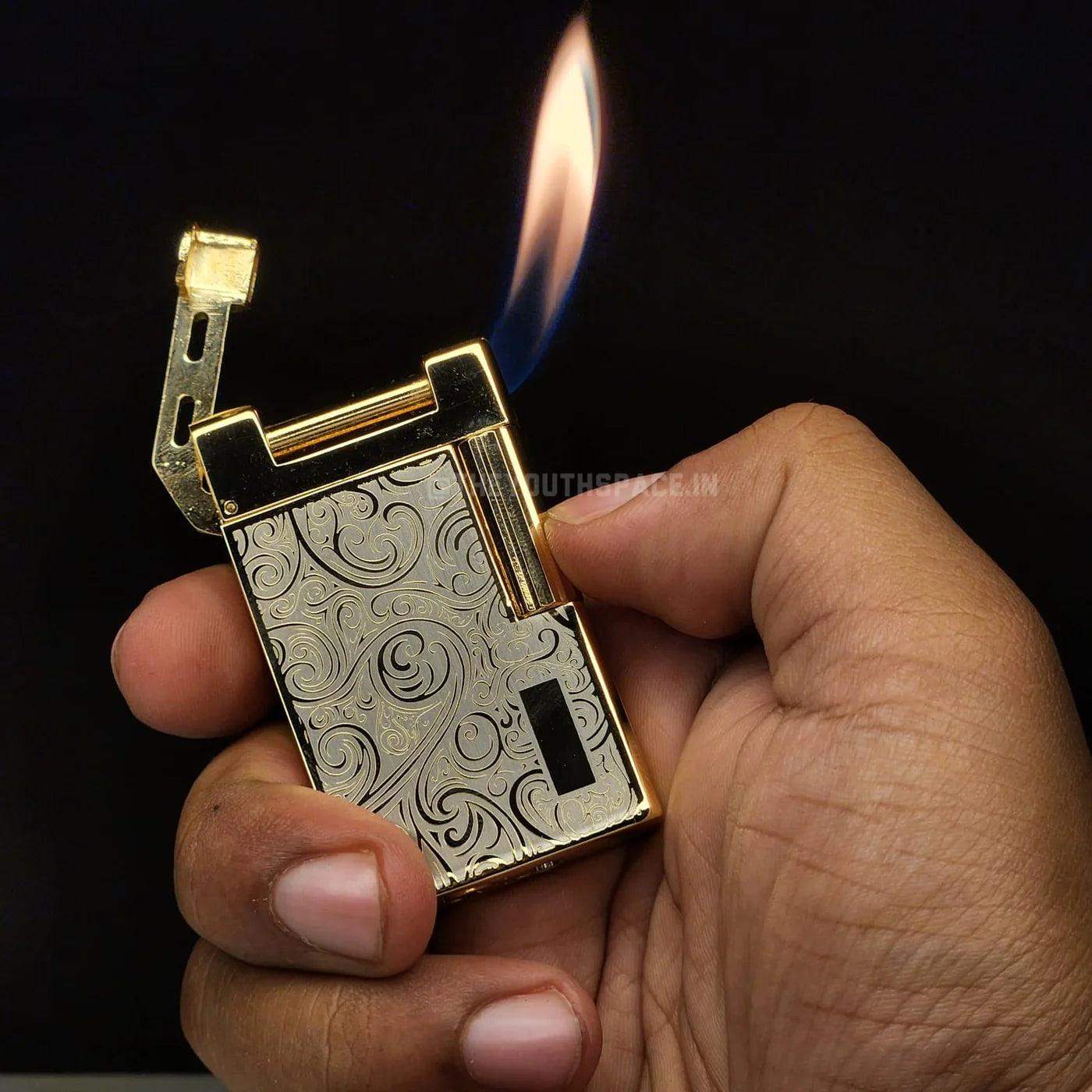 Premium Vintage sleek lighter Golden