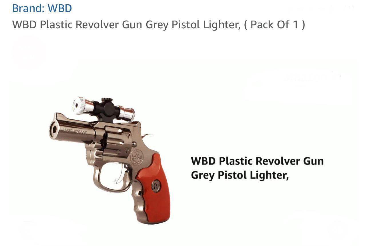 Plastic Revolver Gun Lighter