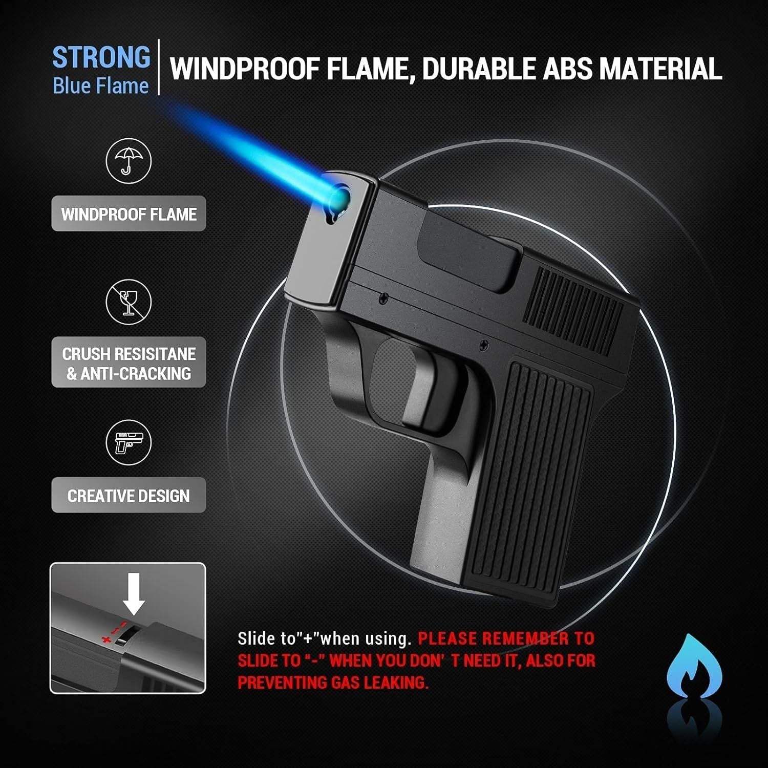 2-in-1 Butane Flashlight & Case Lighter