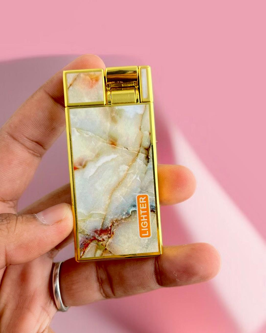 Luxury Marble Pocket Lighter for Men