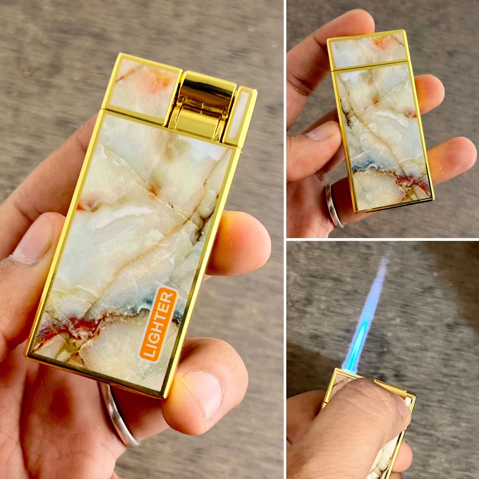 Luxury Marble Pocket Lighter for Men