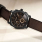 Fossil Analog Brown Leather Strap