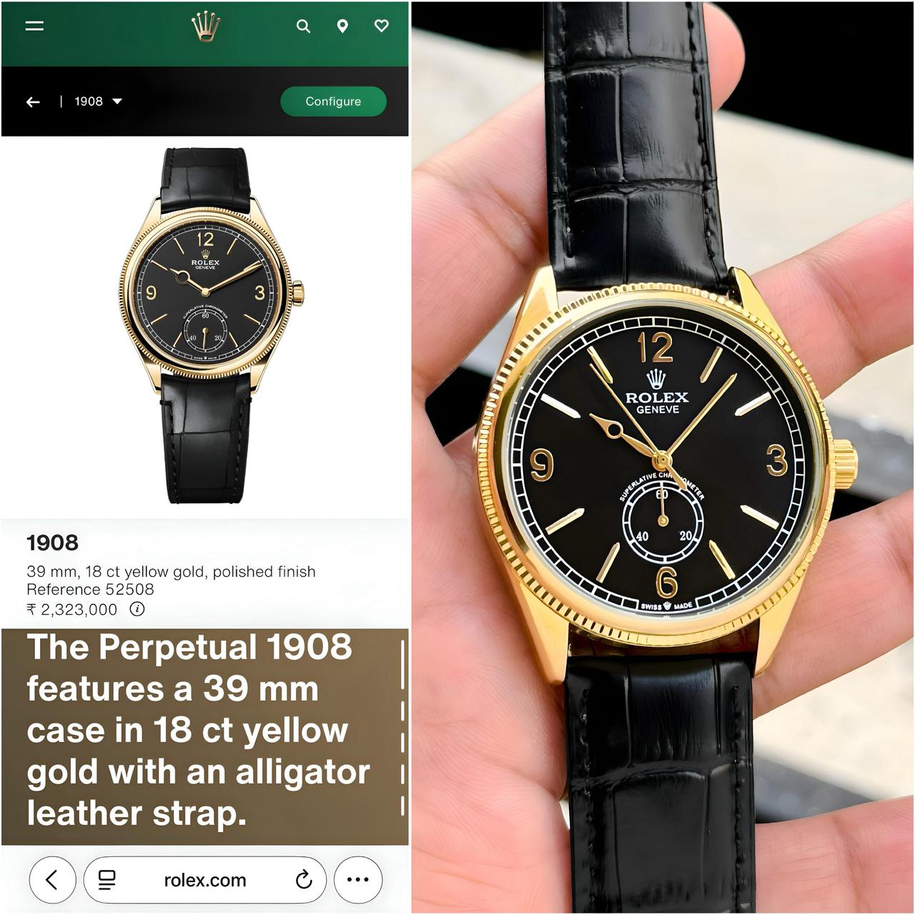 Rolex Perpetual 1908 Japanese Automatic