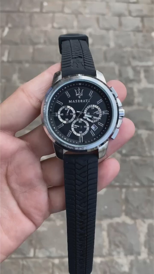 Maserati Successo Black Chronograph