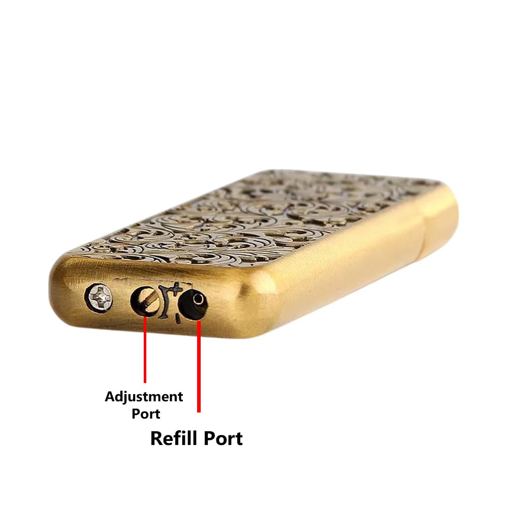 Vintage Floral Metal Lighter